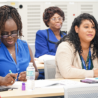 women in class